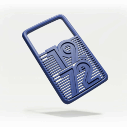 Renault 5 1972 Blue Lid For Large Central Storage