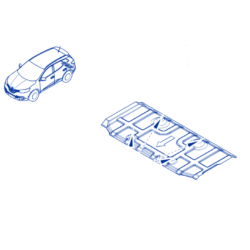 Renault Kadjar Rear Exhaust Heat Shield 74772JD00A