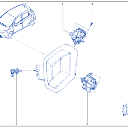 Renault Zoe Fuel Filler Cap Actuator 788261002R