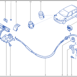 Renault Clio Bonnet Latch 8200069296