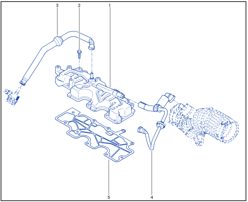 Renault Megane MK3 RS Oil Breather Vapour Pipe 8200862776