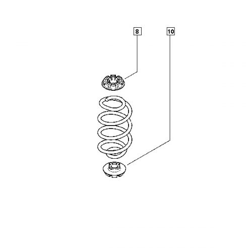 Renault Clio Rear Coil Spring Rubber Mount MK3 Renault Parts Direct